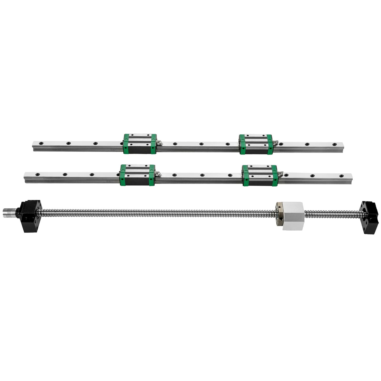 Hgr20 Linear Guide Rail Ballscrew Set - قطعتان من قضبان التوجيه الخطية HGR20-1500mm،