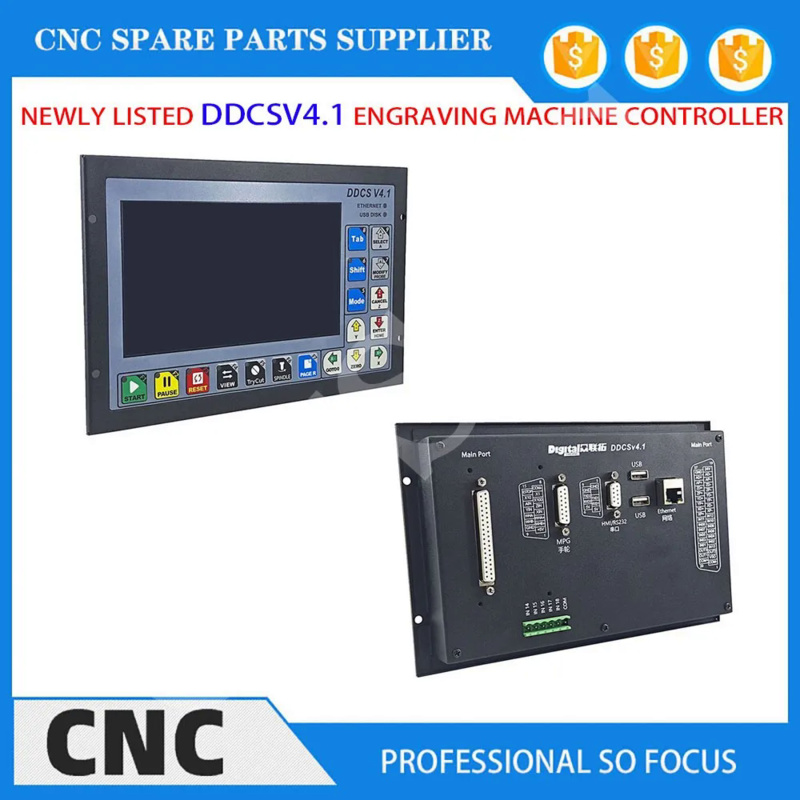 أحدث ترقية DDCSV3.1 DDCS V4.1  - مراجعة Ddcs V4.1 4 Axis Cnc Offline Controller وسعره